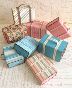 How to Create Mini Suitcases From Matchboxes