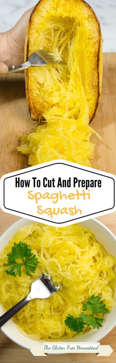 How to cut and prepare spaghetti squash