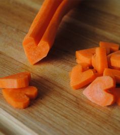 How to Cut Heart Shaped Carrots