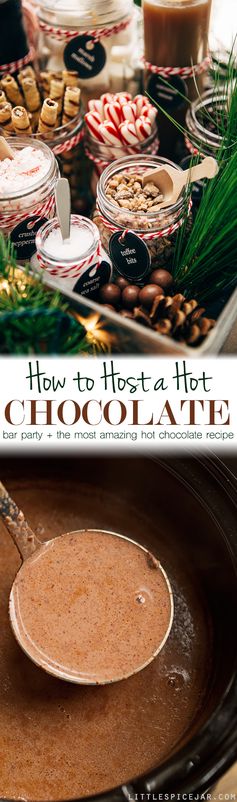 How to Host a Hot Chocolate Bar Party + The Most Luxurious Hot Chocolate