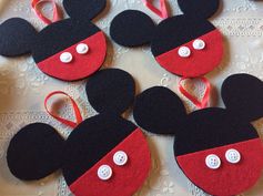 How to Make Felt Mickey & Minnie Ornaments