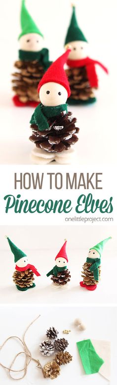 How To Make Pinecone Elves