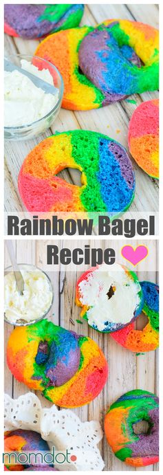 How to make Rainbow Bagels