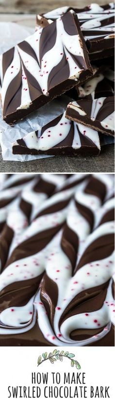 How To Make Swirled Chocolate Bark