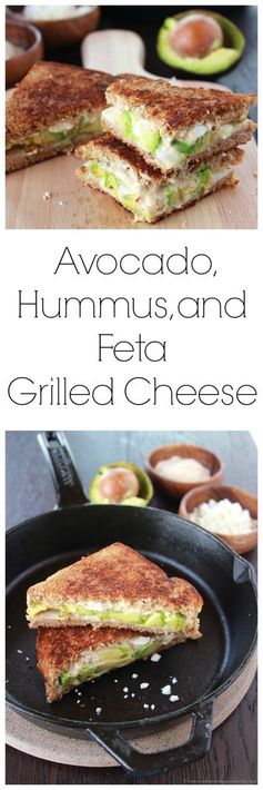 Hummus and Feta Grilled Cheese