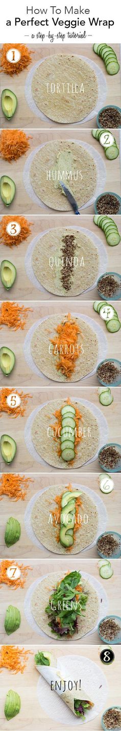 Hummus and Grilled Vegetable Wrap