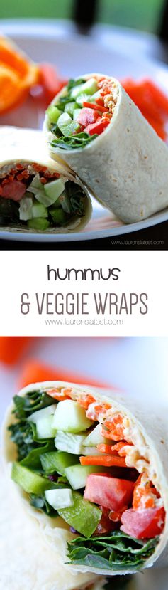 Hummus and Veggie Wraps