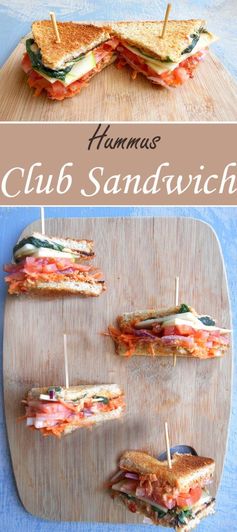 Hummus Club Sandwich