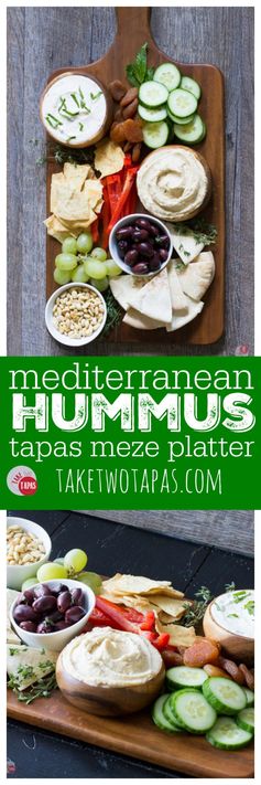 Hummus Meze Mediterranean Tapas Platter