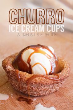 Ice Cream Churro Cups