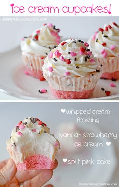 Ice Cream Cupcakes! (Pretty in Pink