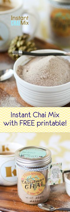 Instant Chai Mix (Free Printable Gift Tags