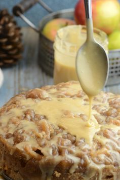 Instant Pot Apple Bread with Salted Caramel Icing