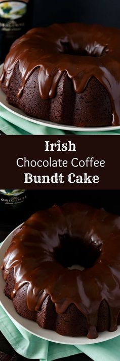 Irish Chocolate Coffee Bundt Cake