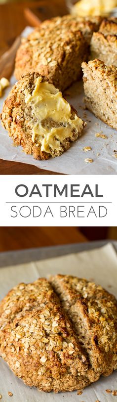 Irish Walnut Oatmeal Soda Bread