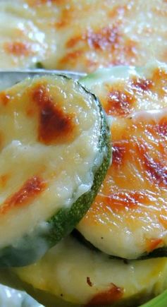 Italian Cheese Scalloped Zucchini