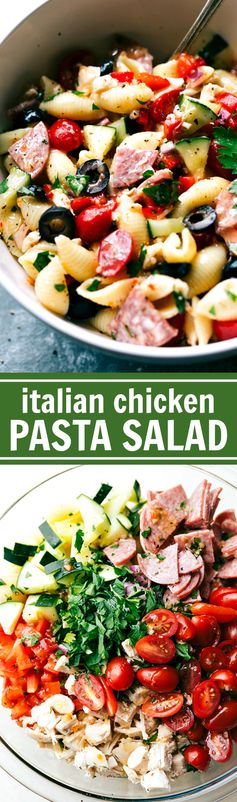 Italian Chicken Pasta Salad