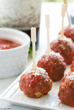 Italian Mozzarella Stuffed Meatballs