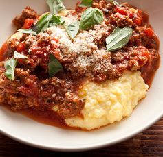 Italian-Style Beef Ragu with Cheesy Polenta