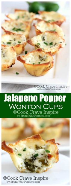 Jalapeño Popper Wonton Cups