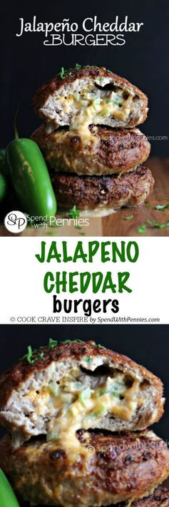 Jalapeno Cheddar Burgers (Turkey or Beef