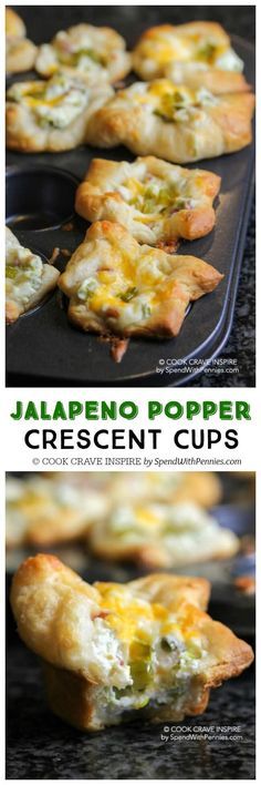 Jalapeno Popper Crescent Cups