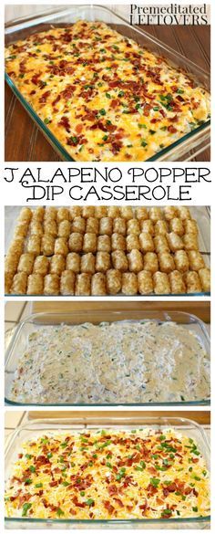 Jalapeno Popper Tater Tot Casserole