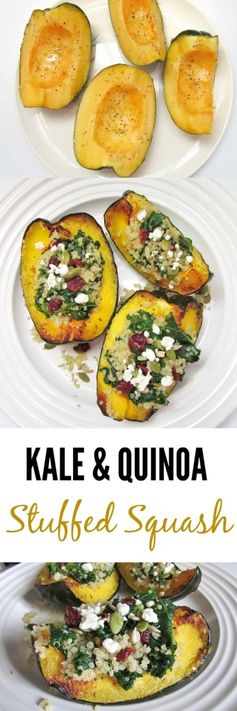 Kale & Quinoa Stuffed Acorn Squash