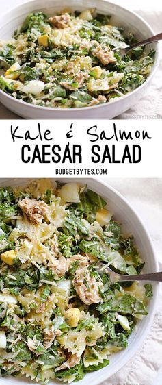 Kale & Salmon Caesar Salad