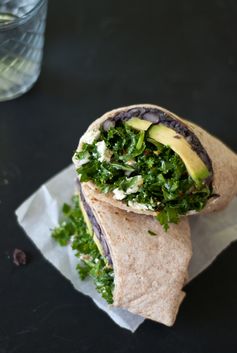 Kale and Black Bean Burritos