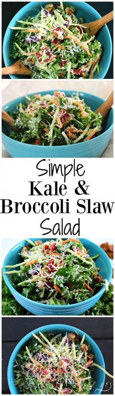 Kale and Broccoli Slaw Salad