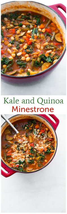 Kale and Quinoa Minestrone (Vegan and Gluten Free
