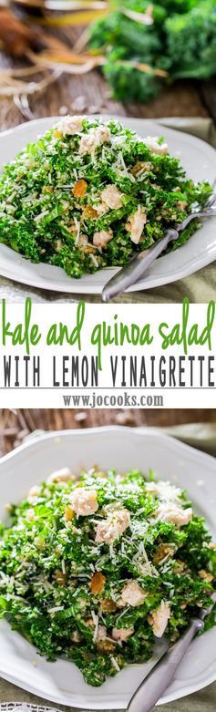 Kale and Quinoa Salad with Lemon Vinaigrette