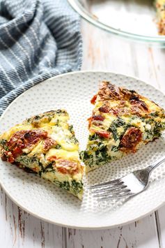 Kale Goat Cheese & Sun-Dried Tomato Egg Bake