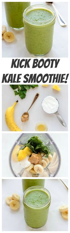 Kale Pineapple Smoothie (Kick Booty Kale Smoothie