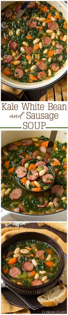 Kale White Bean and Sausage Soup