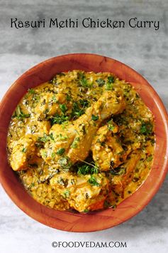 Kasuri methi chicken curry with rich gravy