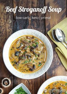 Keto Beef Stroganoff Soup