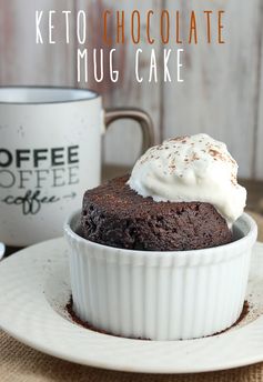 Keto Chocolate Cake in a Mug