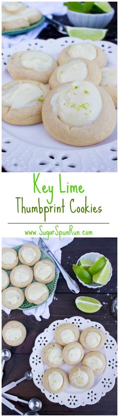 Key Lime Thumbprint Cookies