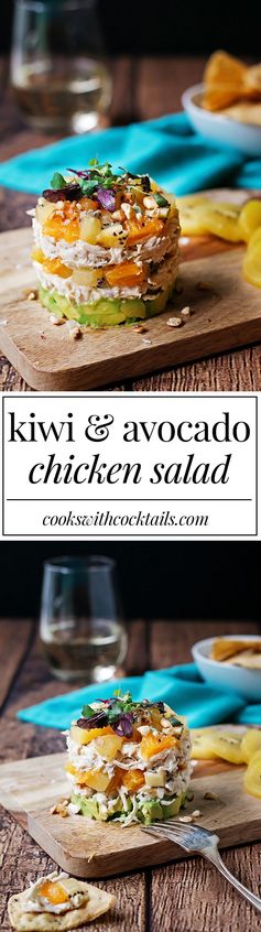 Kiwi and Avocado Chicken Salad