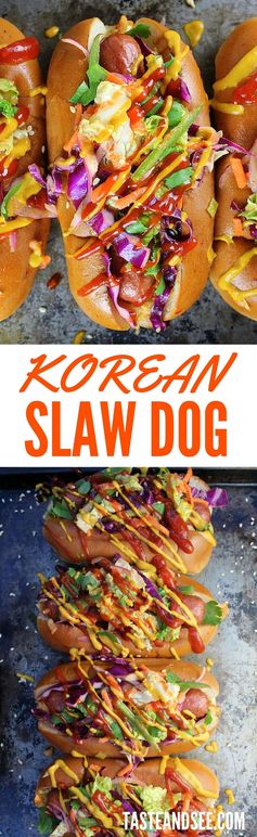 Korean Slaw Dog