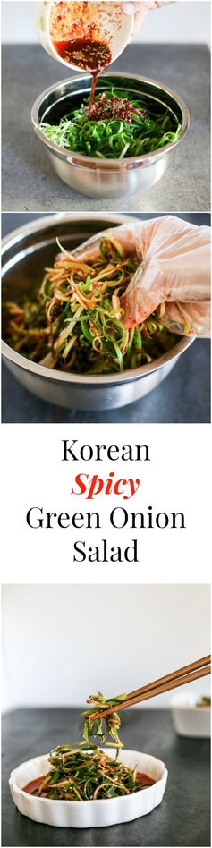 Korean Spicy Green Onion Salad