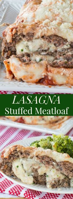 Lasagna Stuffed Meatloaf