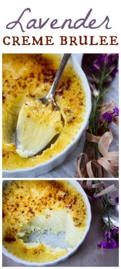 Lavender Creme Brulee for Two