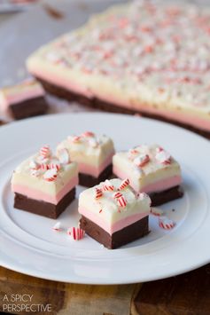 Layered Peppermint Fudge