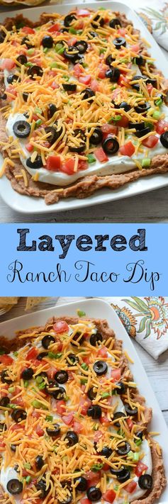 Layered Ranch Taco Dip