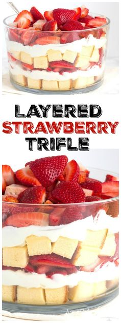 Layered Strawberry Trifle