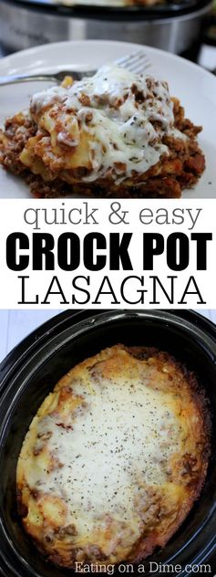 Lazy Day Crock pot Lasagna