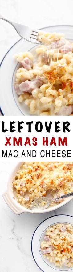 Leftover Ham Mac and Cheese